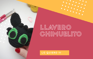 Llavero desdentao a crochet 