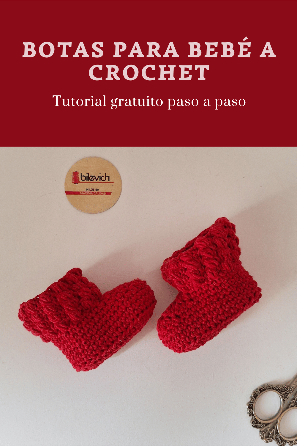 Botas tejidas a ganchillo para bebés