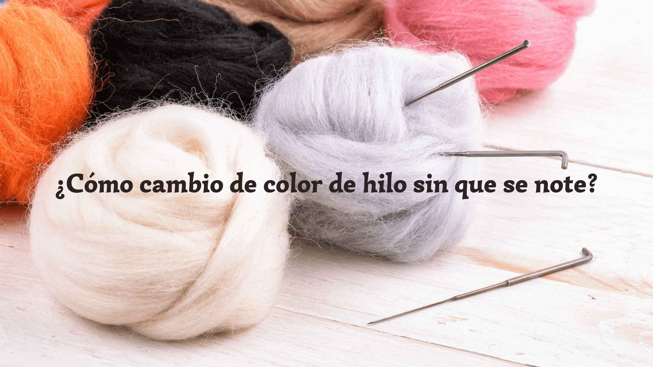 Cómo hacer cambios de color casi perfectos en crochet