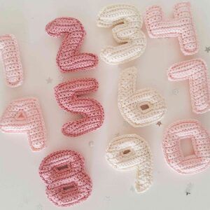 Patrones de números crochet del 0 al 9- Numeros crochet