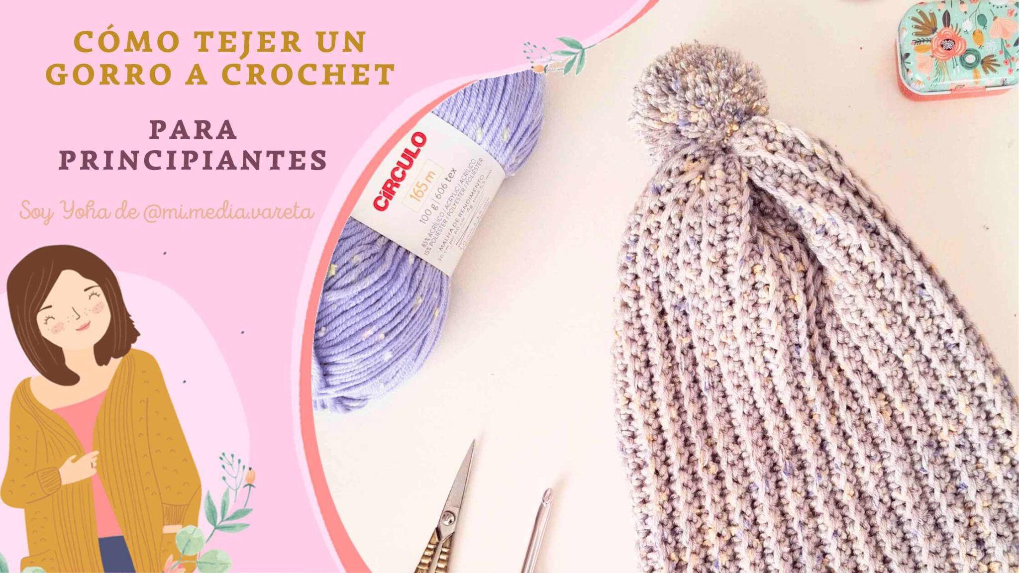 Cómo tejer un gorro a crochet para principiantes paso a paso (con punto ...