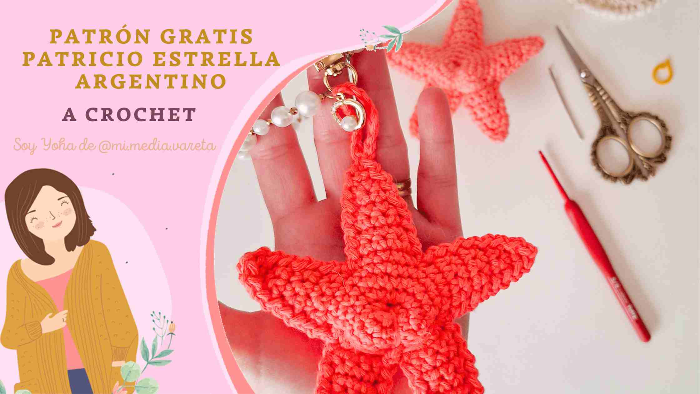 Patrón gratis Patricio Estrella Argentino a crochet (inspirado en el CONICET)