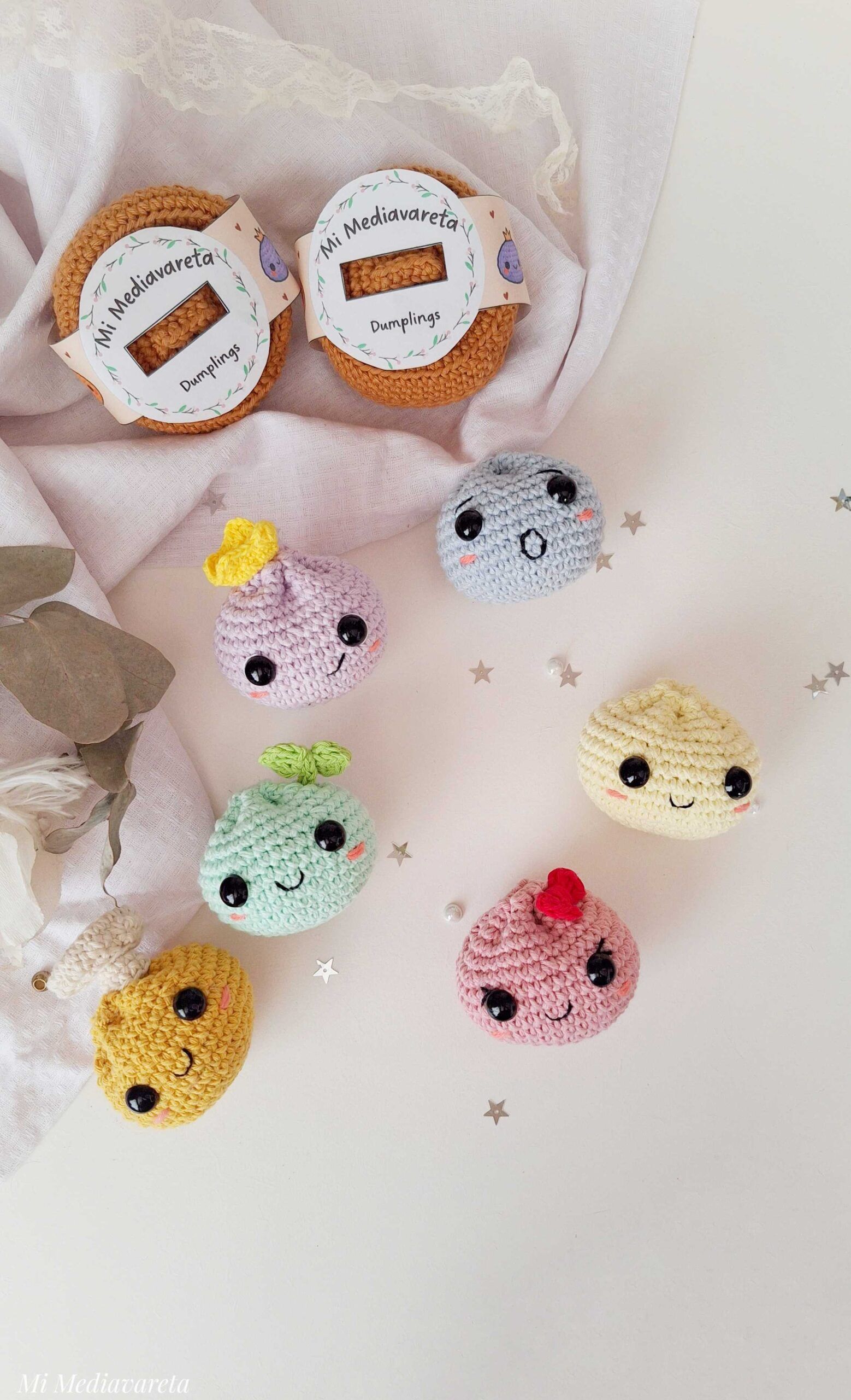 Colección de Dumplings a Crochet de Mi Mediavareta